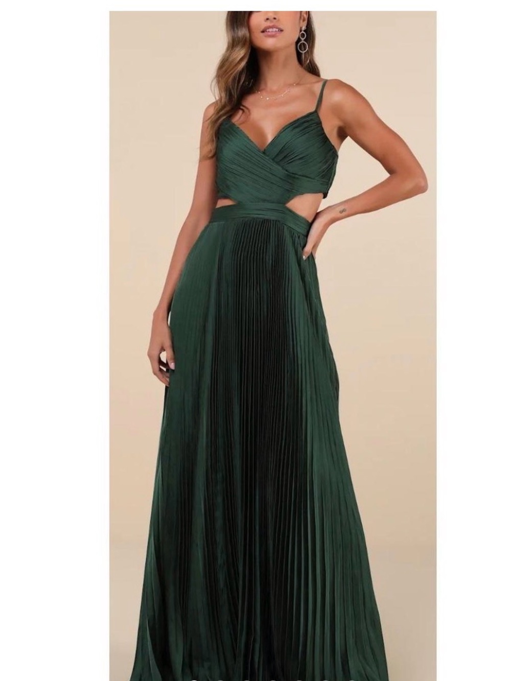 Lulu's Green Maxi Dress